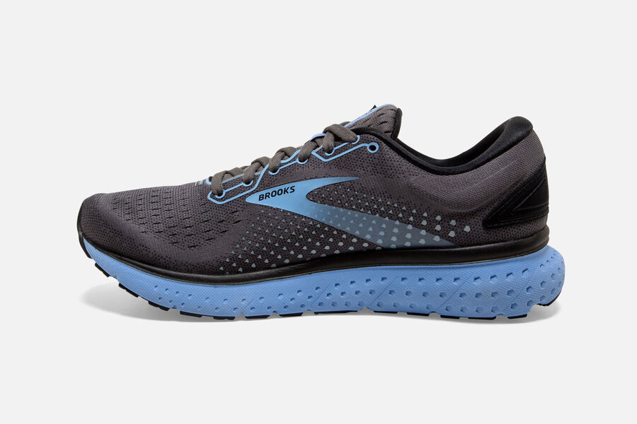 Brooks Running Shoes - Glycerin 18 Road Womens - Black/Blue - RND-276953